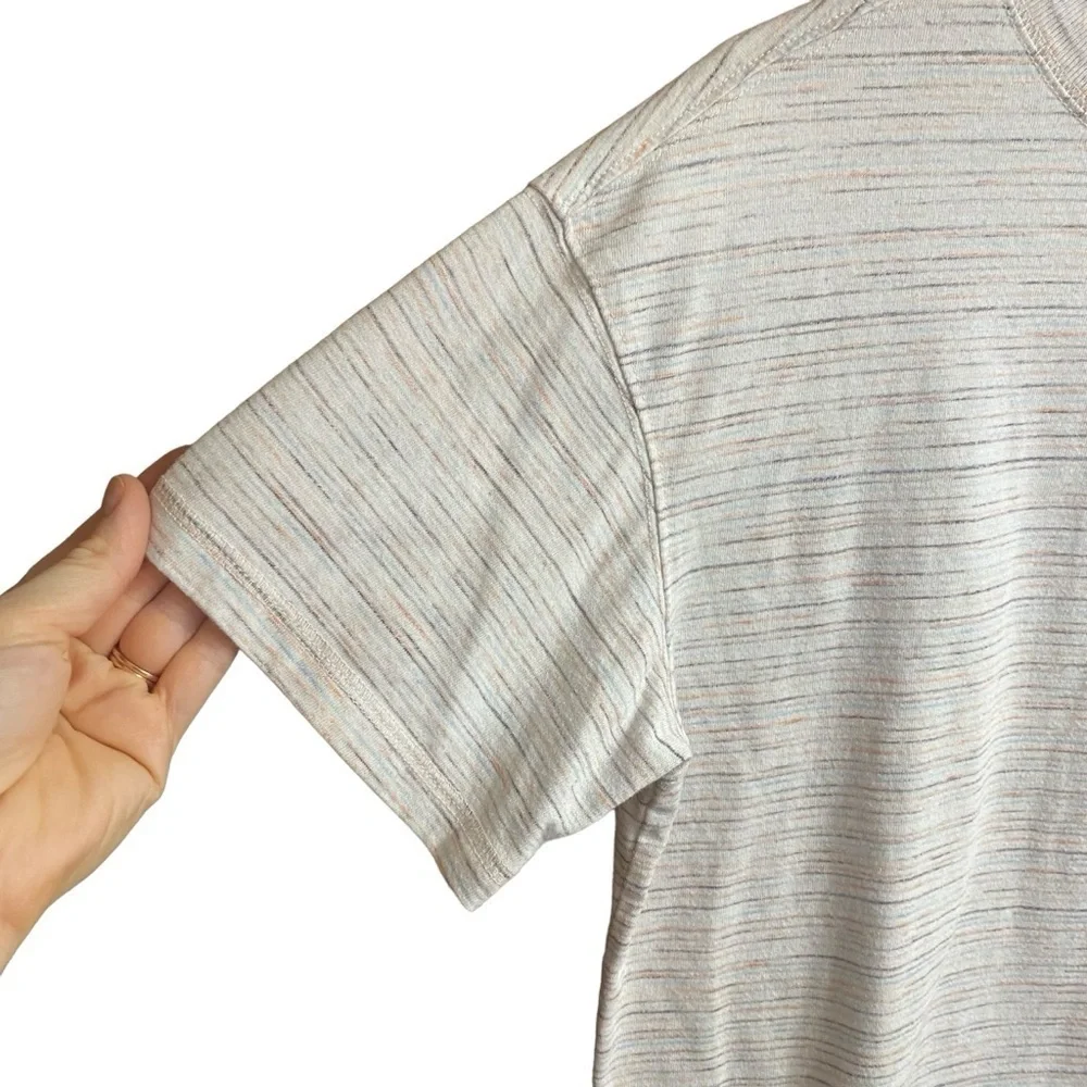 Old Navy Easy Vintage Warm Space Dye Crewneck Short Sleeve Tee Size Small